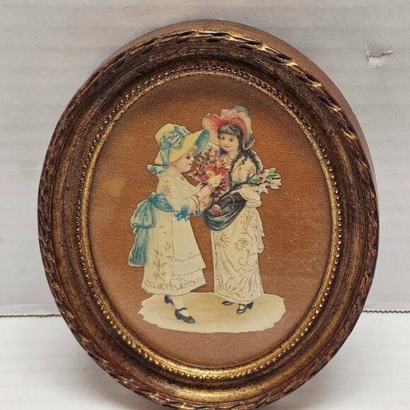 Vintage Romantic Victorian Fashion French Magazine La Mode Illustration Wall Art - Picture 1 of 14